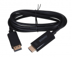 Savio CL-56 videokaabli adapter 1,5 m DisplayPort HDMI Type A (standardne) must