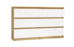 M6 MALWA CHEST OF DRAWERS 120 CM 6 DRAWERS OAK ARTISAN/WHITE