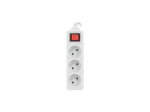 LANBERG pikendusjuhe 3M valge, 3x 230V PL, l&uuml;litiga