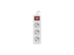 LANBERG pikendusjuhe 3M valge, 3x 230V PL, l&uuml;litiga