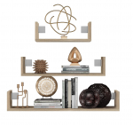 Topeshop MOBI 3P SONOMA riiul Ujuv riiul Seinale kinnitatav Puitlaastplaat Tamm