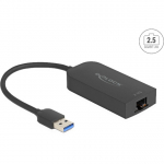 DeLOCK USB Type-A Adapter to 2.5 Gigabit, LAN Adapter black