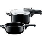 Silit Silargan Sicomatic t-Plus pressure cooker set (black, ? 22 cm, 4.5 l and 3.0 l)
