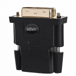 Savio CL-21 kaabel soovahetajaga DVI HDMI must