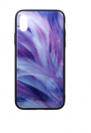Tellur Cover Glass print for iPhone XS feather