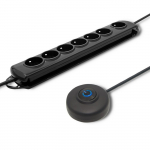 Surge protector+Foot QS 7 sockets 1.5m black