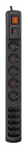 HSK DATA ALP-ACARS10---0N power extension 1.5 m 5 AC outlet(s) Indoor Black