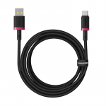 Baseus Dura USB Type A - Type C 60 W kiirlaadimiskaabel 2 m must, punane