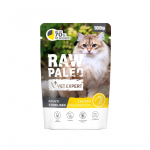 VETEXPERT toores Paleo t&auml;iskasvanud steriliseeritud kanaga m&auml;rgtoit kassidele - 100g