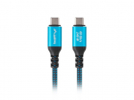 Lanberg CA-CMCM-44CU-0005-BK USB-kaabel USB4 Gen 2x2 0,5 m USB-C must, sinine