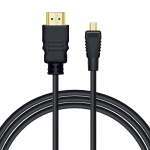 Savio CL-40/M HDMI (M) - micro HDMI (M) kaabel Ethernetiga, 2m, must