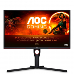 AOC G3 25G3ZM/BK arvutimonitor 62,2 cm (24,5") 1920 x 1080 pikslit Full HD Must, Punane