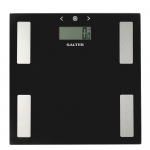 Salter 9150 BFEU12 Black Glass Analyser Bathroom Scales