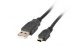 Cable USB 2.0 mini AM-BM5P 1.8M black