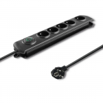 Surge protector 5 sockets 1.8m black