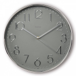 corsica wall clock 30cm silver/grey