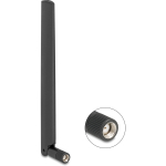 DeLOCK WiFi7 antenna RP-SMA (black, omnidirectional, tilt joint)