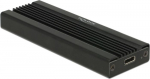 DeLOCK External enclosure for M.2 NVMe PCIe SSD, drive housing (black, (with Super Speed USB 10 Gbps USB 3.1 Gen 2) USB Type-C connector)