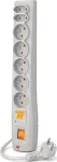 Acar P7 surge protector strip, 5.0 m, 7 sockets, gray