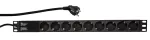 LogiLink power strip for PDU9C03 19" cabinets 16A PDU 9x Schuko 2m black