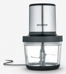 Severin KM 3867 electric food chopper 1 L 400 W Black, Silver, Transparent