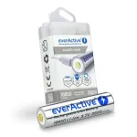 Aku everActive 18650 3.7V Li-ion 2600mAh micro USB kaitsekarbiga