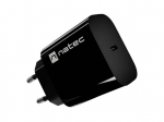 WALL CHARGER NATEC RIBERA 1X USB-C 20W BLACK