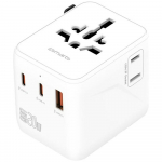 Travel adapter 20W GaN Nomad 2xUSB-C + 1xA