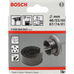 Bosch hole saw set, 46-81mm, for aluminium (6 pieces, working length 32mm)