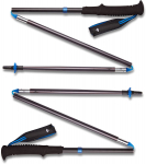 Black Diamond Distance Z Trekking poles, fitness equipment (grey, 1 pair, 120 cm)