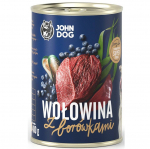 John Dog BERRY Adult wołowina z bor&oacute;wkami 400g