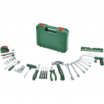 Bosch Powertools Advanced Hand Tool S, 64 pieces (green, with tool case)