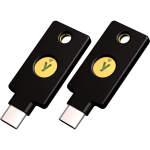Yubico YubiKey 5C NFC (black/gold, pack of 2)