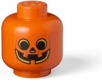 Room Copenhagen LEGO Storage Head "Pumpkin", small, storage box (orange / black)