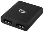 OWC Thunderbolt 3 adapter, 2x DisplayPort, black