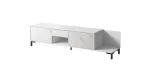 RTV-kapp MARMO 2D1S1K 195x40x47.5 cm mattvalge/marmorvalge