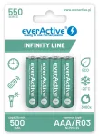Laetavad akud everActive Ni-MH R03 AAA 550 mAh Infinity Line