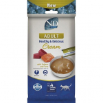 FARMINA N&D Ocean Cat Cream with Salmon & Tuna adult box &ndash; cat treat for adult cats &ndash; 4x15g