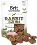 Brit Jerky Rabbit Meaty Coins - J&auml;neseliha - koerasn&auml;kk - 80 g