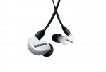 Shure AONIC 215 - k&otilde;rvasisesed k&otilde;rvaklapid &uuml;he anduri ja 3,5 mm kaabliga (valge)