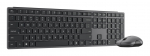 Lenovo 700 Modern keyboard Mouse included Office RF Wireless + Bluetooth US English Grey
