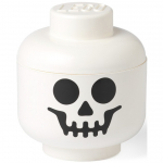 Room Copenhagen LEGO Storage Head "Skeleton" mini, storage box (white/black)