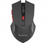 HIIRE DEFENDER ACCURA MM-275 RF MUST JA PUNANE OPTIKALINE 1600DPI 6P