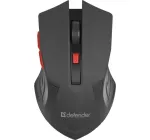 HIIRE DEFENDER ACCURA MM-275 RF MUST JA PUNANE OPTIKALINE 1600DPI 6P