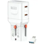 Travel charger World 65W USB-C + USB-A white