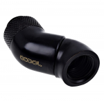 Alphacool Eiszapfen 90&deg; angle adapter 1/4", black - 17250