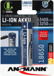 Ansmann Li-Ion battery 18650 3400 mAh with micro USB charging socket (18650, 1 piece)