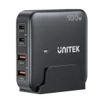 GaN network charger - Unitek P1229ABK01-EU | 100W 2x USB-C 2x USB-A