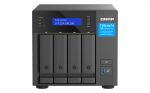 QNAP TVS-H474 NAS Tower Intel&reg; Pentium&reg; G7400 8 GB DDR4 0 TB QuTS hero Black