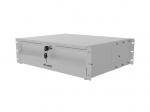 Lanberg 19" Rack Cabinet Drawer 3U 360 mm Grey (3U/483 &times; 360 mm, Load Capacity up to 90 kg, 4-Point Mounting)